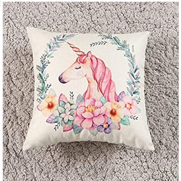 Unicorn accent pillow cover - Picture 4 of 6
